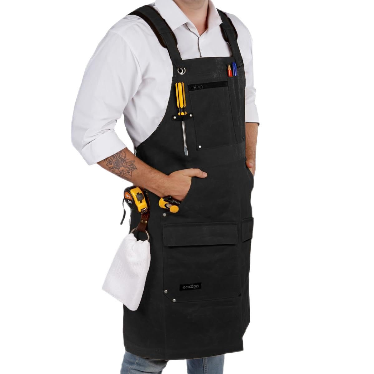 ecoZen Lifestyle Work Aprons for Men for Shop - Carpenter Apron for Men for Woodworking