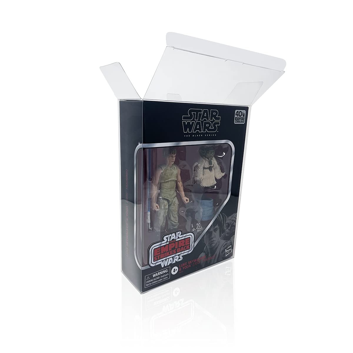 EcoTEK Protectors Compatible with Star Wars Black Series Deluxe - 6" Inch Action Figures Crystal Clear, Heavy Duty Acid Free w/Protective Film