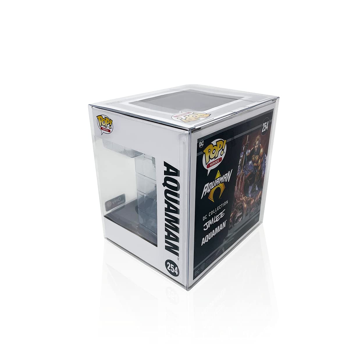 EcoTEK Protectors Compatible with Funko POP! Deluxe Vinyl Figures Strong Pop Protectors, Crystal Clear Case, Heavy Duty Acid Free w/ Protective Film & Locking Tab