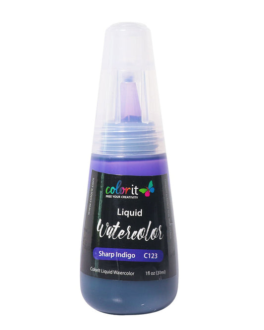 ColorIt Liquid Watercolor Ink 1oz Bottle - Vibrant, Water-Based Dye Ink Colors, Non-Toxic, Watercolor Refills for ColorIt Watercolor Brush Pens