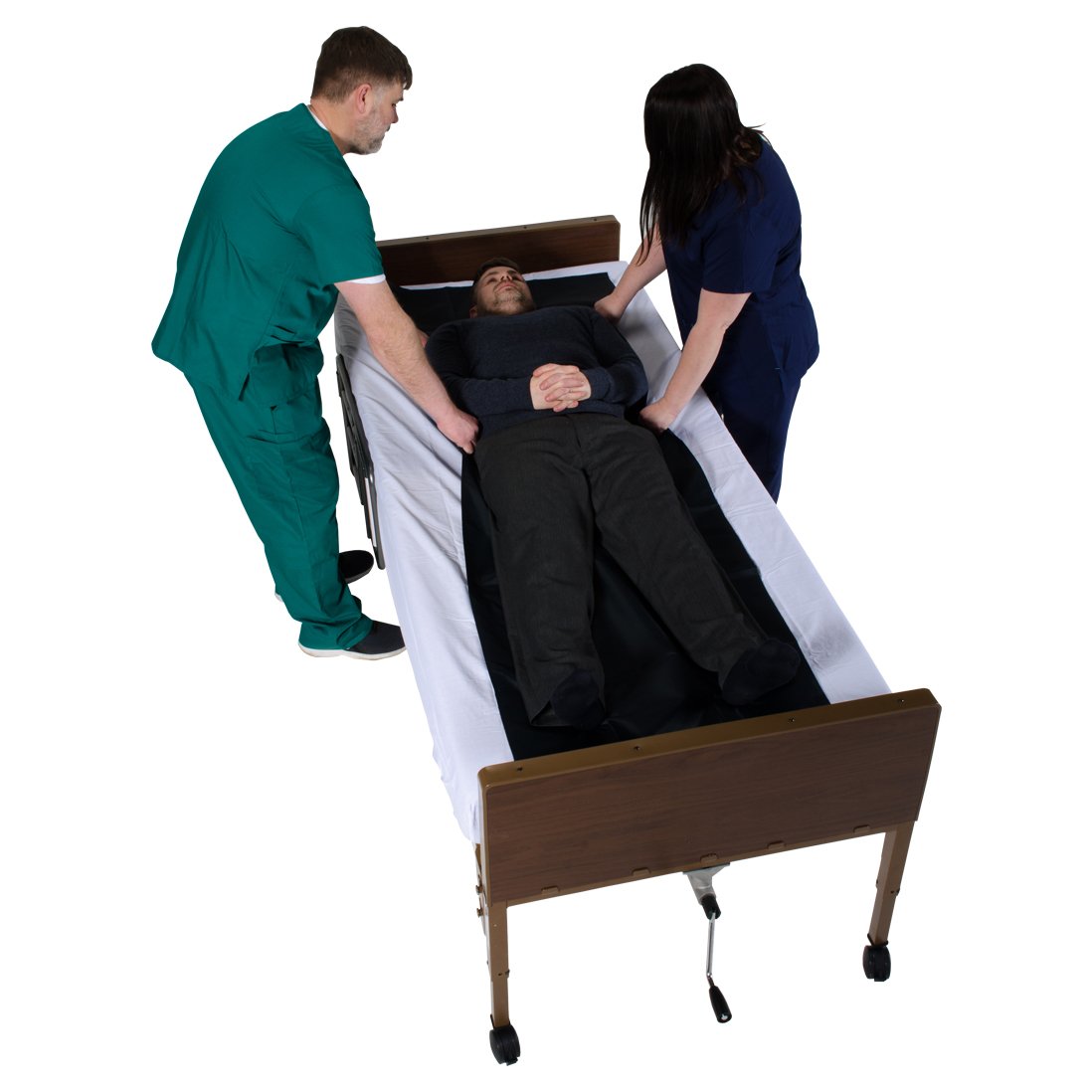 Patient Aid 78" x 55" Reusable Slide Sheets for Moving Patients, Comfortable and Strong Transfer Sheet for The Elderly, Bariatric, & Bedridden, Position, Transfer, & Turn Patients as Heavy as 500 lbs