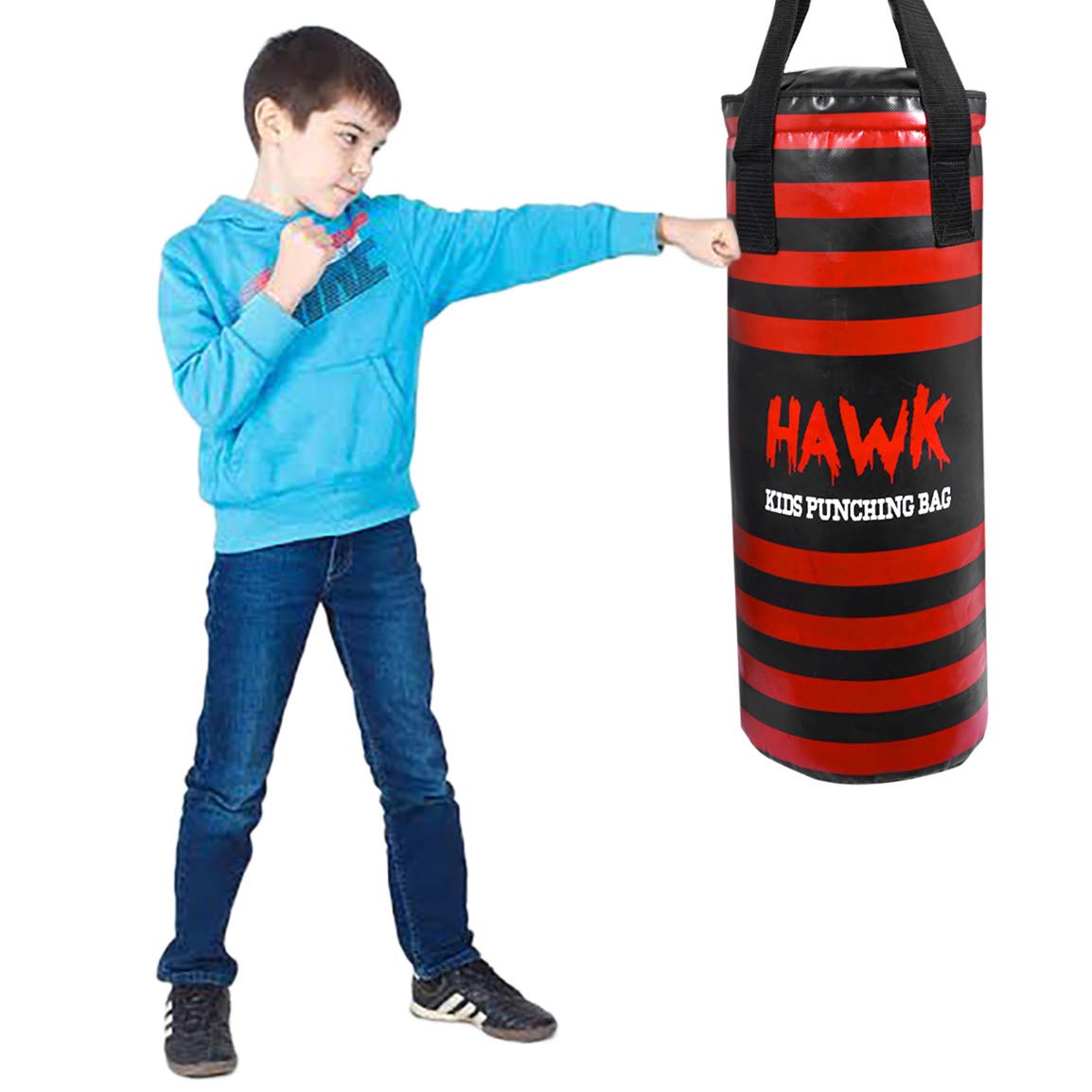 Kids Punching Bag for Kids Boxing Gloves MMA Training Fitness Workout Kickboxing Grappling Karate Heavy Target Bag UNFILLED