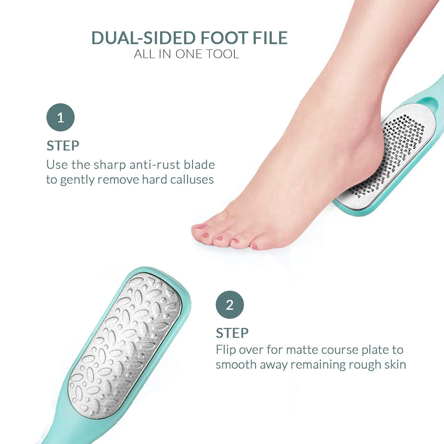 Relax Tony Callus Remover for Feet | Double-Sided Foot Scrub