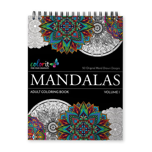 ColorIt: Mandalas to Color - 50 Original Drawings and Anti-Stress Patterns for Premium Adult Coloring Book