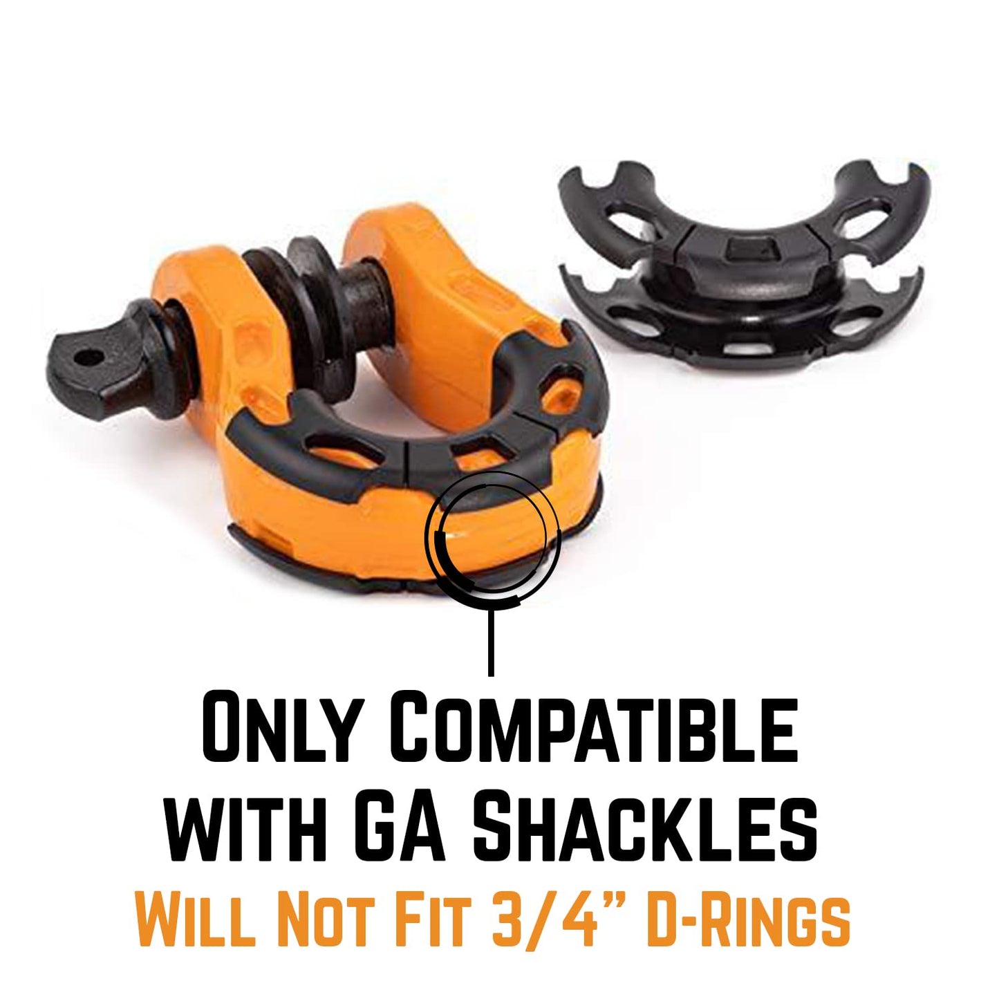 MEGA SHACKLE ® Isolators (2PK) | Help Prevent Corrosion and Protect Your Finishes