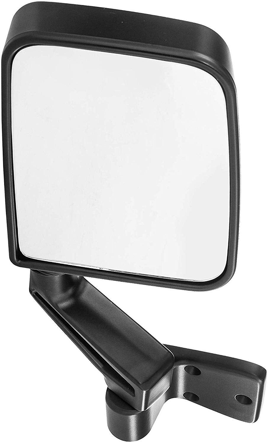 Passenger Side Mirror Compatible with Jeep Wrangler (1987 1988 1989 1990 1991 1992 1993) Right Black Non-Heated Folding Manual Adjustment Outside Rear View Replacement Door Mirror - CH1321102