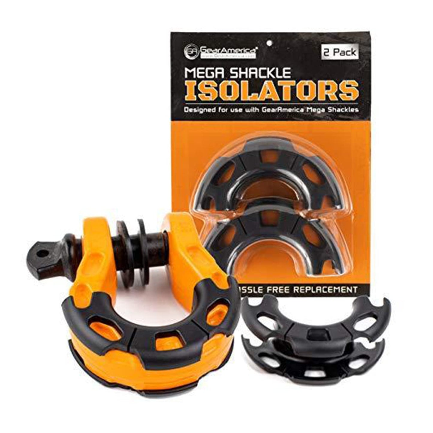 MEGA SHACKLE ® Isolators (2PK) | Help Prevent Corrosion and Protect Your Finishes