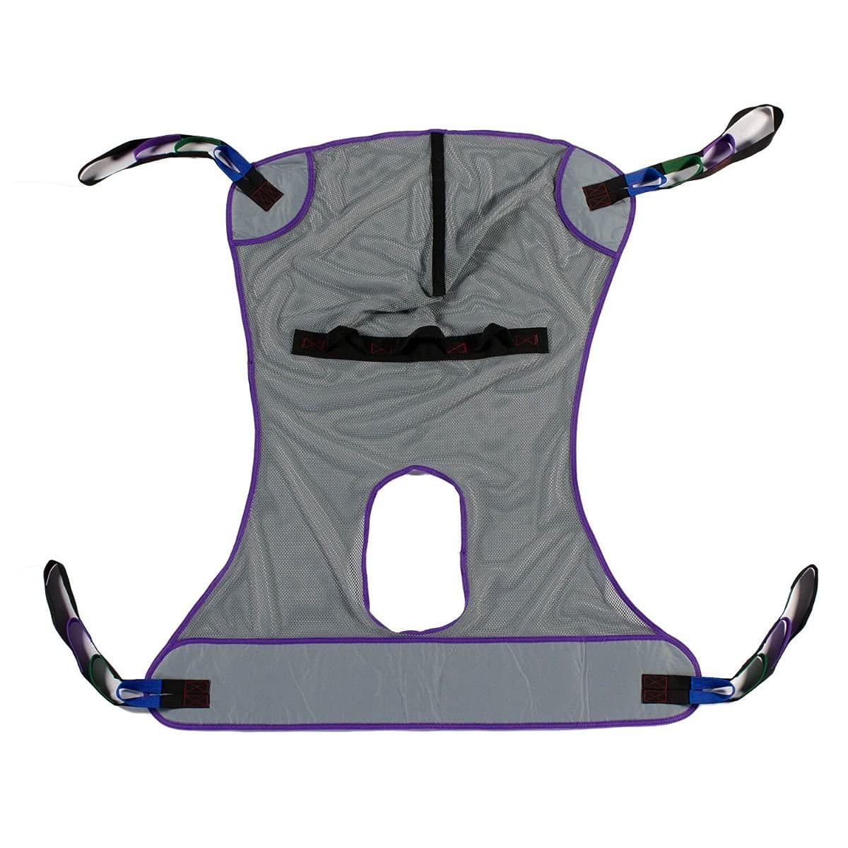 Patient Aid Full Body Mesh Commode Patient Lift Sling, 110 to 200 lbs Weight Capacity (Medium)