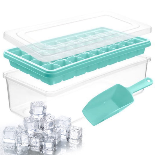 Ice Cube Tray With Lid & Bin