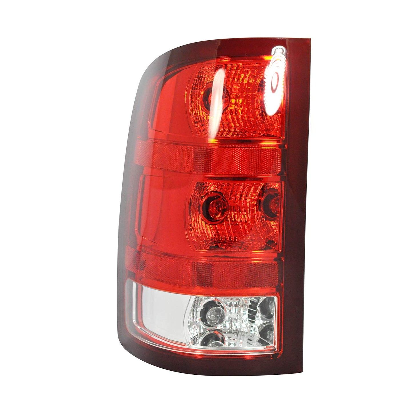 Dependable Direct Tail Light Assembly For 2007-2013 GMC Sierra 1500 (SL, SLE, SLT, WT) - 2007-2010 GMC Sierra 2500 HD - GM2801208 & GM2800208 - Includes Bulb