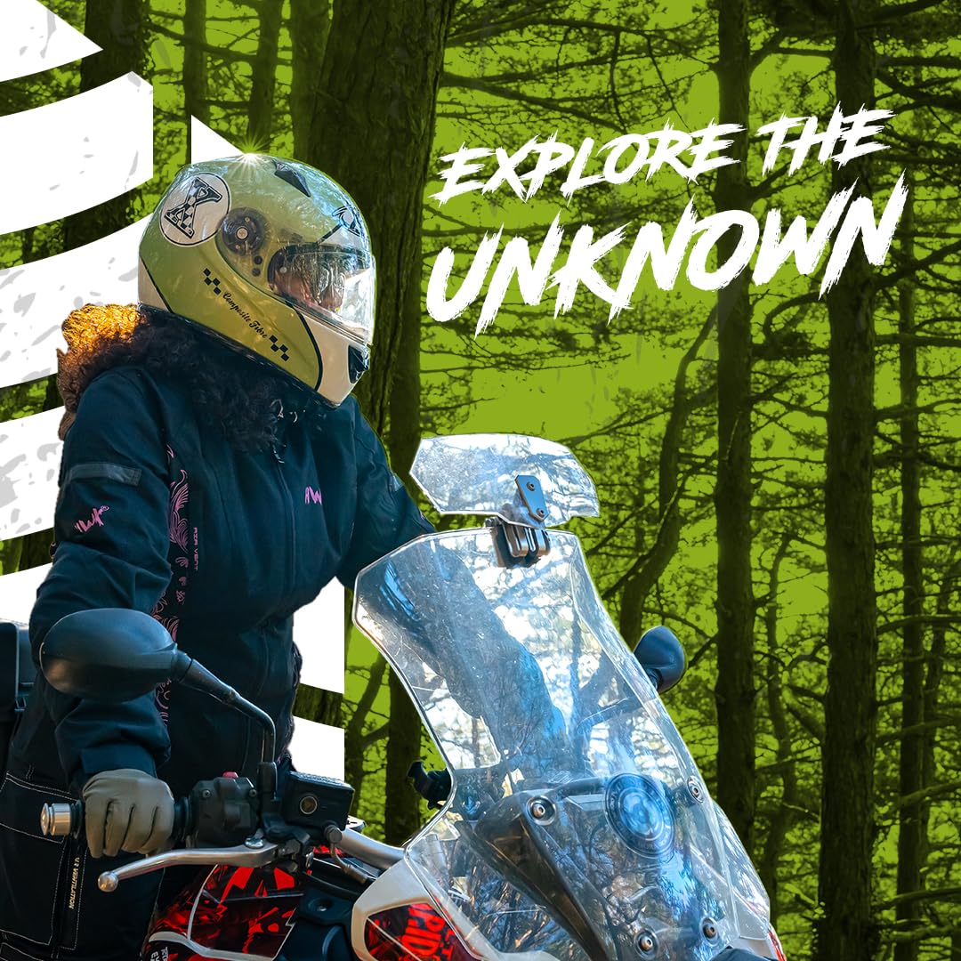 HWK Adventure/Touring Motorcycle Jacket for Women, Women's Motorcycle Jacket with CE Armor for Enduro Motorbike Riding