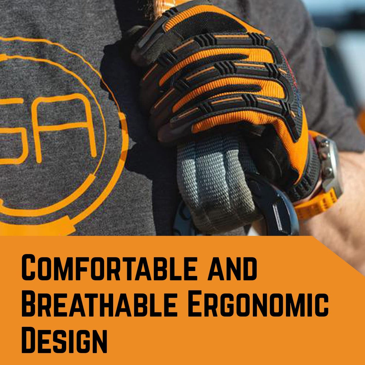 GearAmerica Recovery Gloves – Off-Road Gloves for Winching, Rigging & Towing – Reinforced for Safety. Grip & Durability