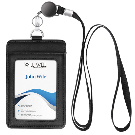 Will Well Badge Holder with Lanyard