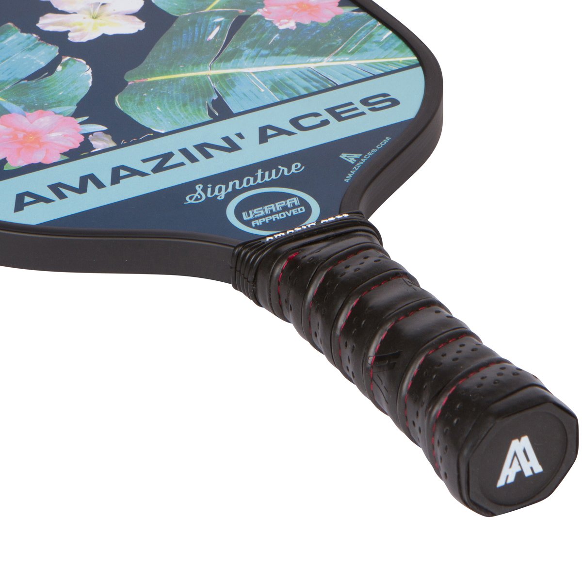 Amazin' Aces Signature Pickleball Single Paddle Green - 1 USAPA-Approved Pickleball Racket with Graphite Face & Polymer Honeycomb Core, 1 Paddle Cover & 1 Carry Bag