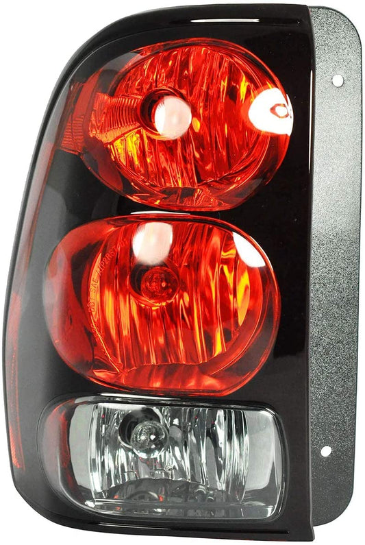 Dependable Direct Tail Light Lamp for 2002-2009 Chevrolet Trailblazer GM2801150 & GM2800150 - Includes Bulbs