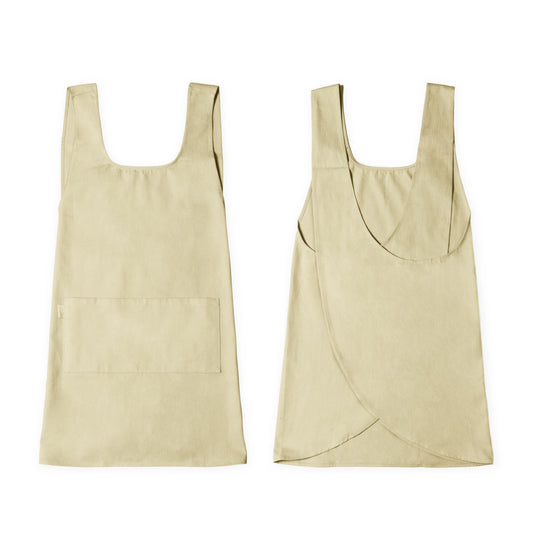 Hudson Durable Goods Cotton Cross Back Apron for Women - Seamless Crossover Style Smock Apron