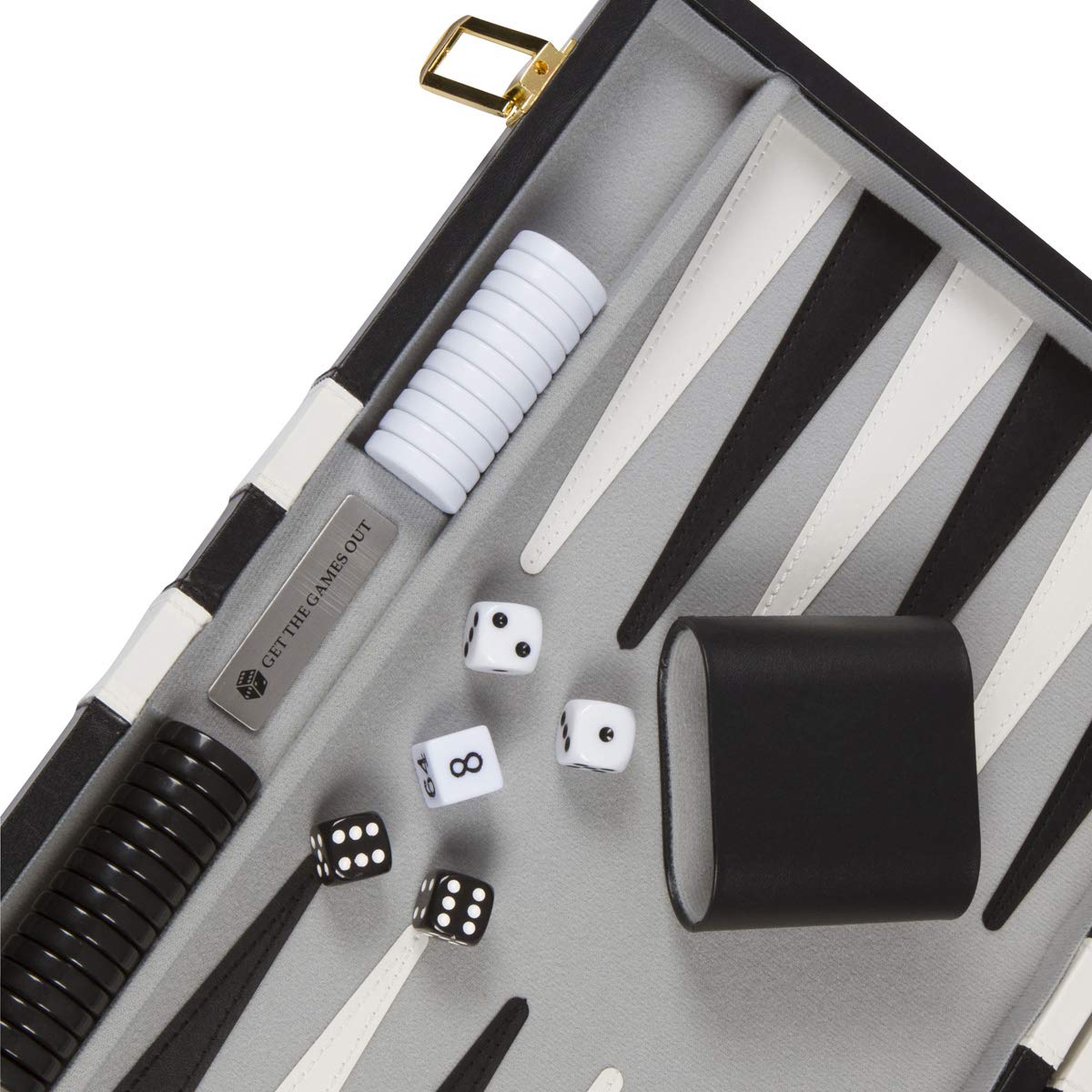 Get The Games Out Top Backgammon Set - Classic Board Game Case - Best Strategy & Tip Guide - Available in Small, Medium, Large and Extra Large Sizes