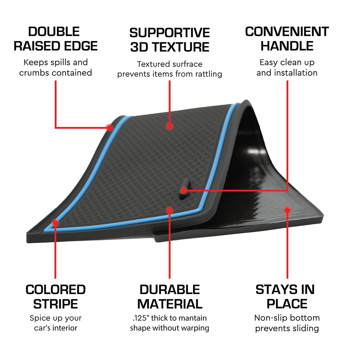 2010-2022 Toyota 4Runner - Premium Console Tray Organizer with Liners Kit