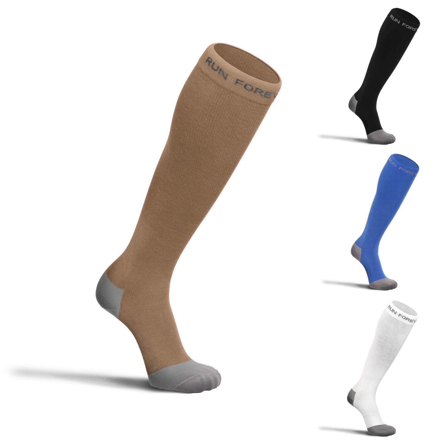 Run Forever Compression Socks for Men & Women 20-30mmHg Medical Grade Graduated Stockings