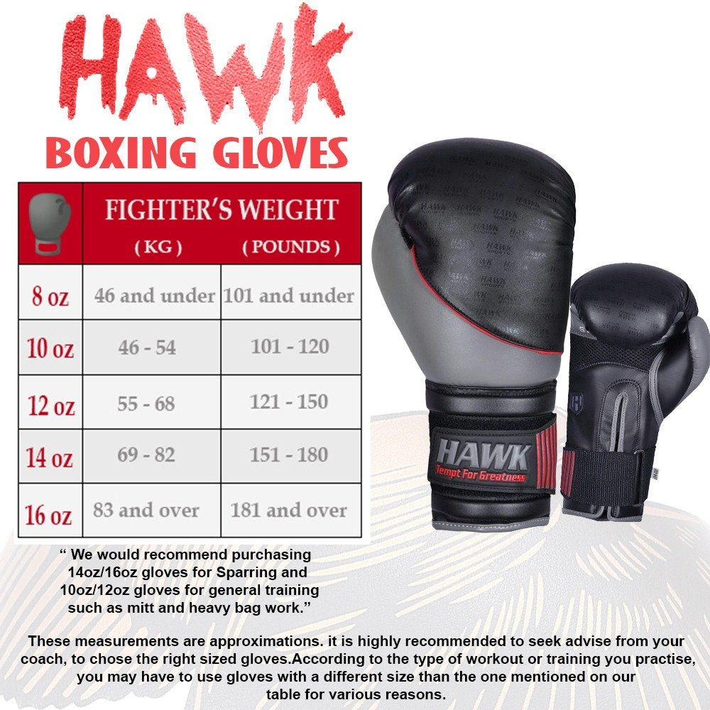 Hawk Sports Boxing Gloves for Men & Women MMA Sparring Muay Thai Kickboxing Training Gloves Punching Bag Mitts Black Limited Edition (10 oz, Grey Limited Edition)