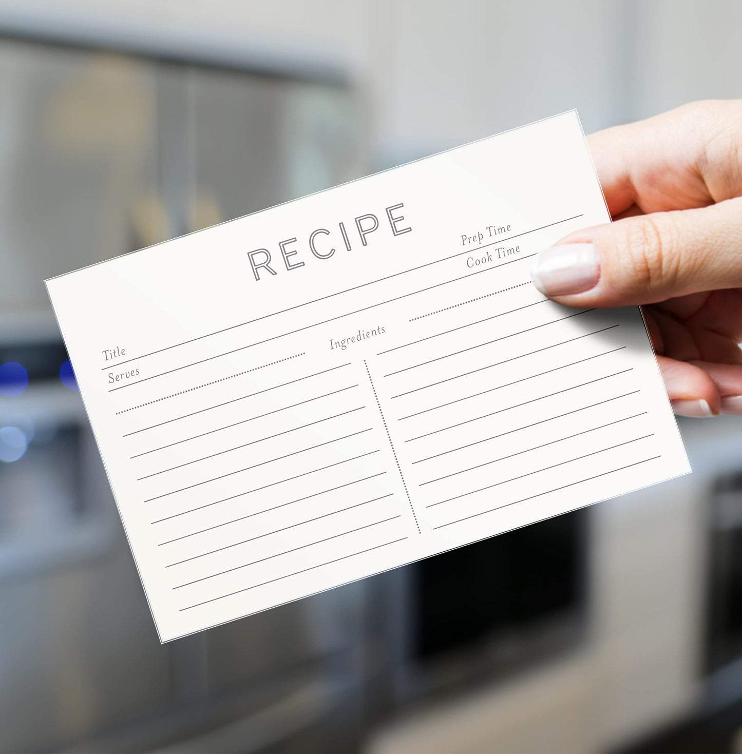 Jot & Mark Recipe Cards Double Sided 50 Count (Minimal)