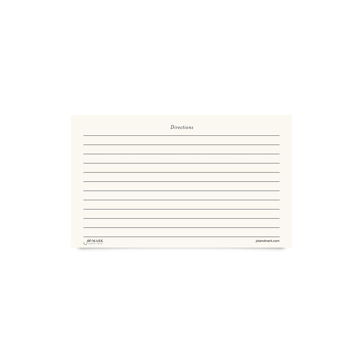 Jot & Mark Recipe Cards Double Sided 50 Count (Minimal)