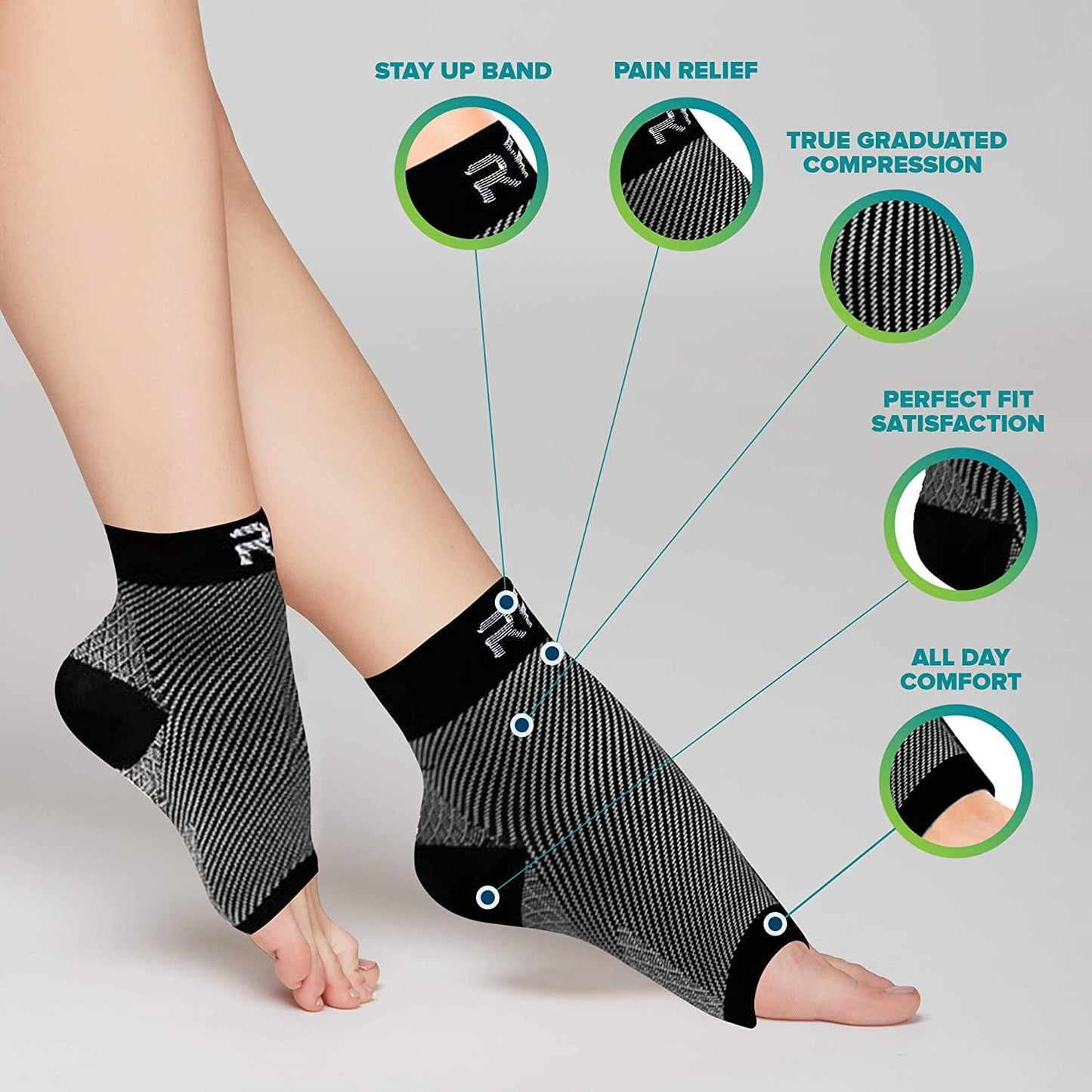 Toeless Ankle Compression Sleeve