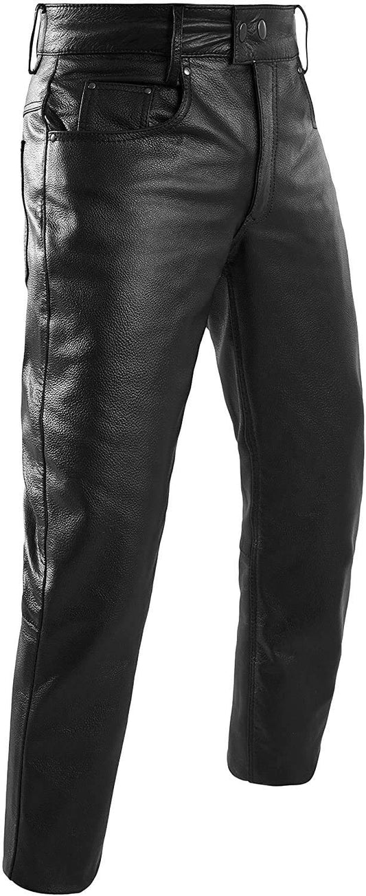 HWK Leather Motorcycle Pants For Men & Women Bikers Rider Moto Racing Riding Pants