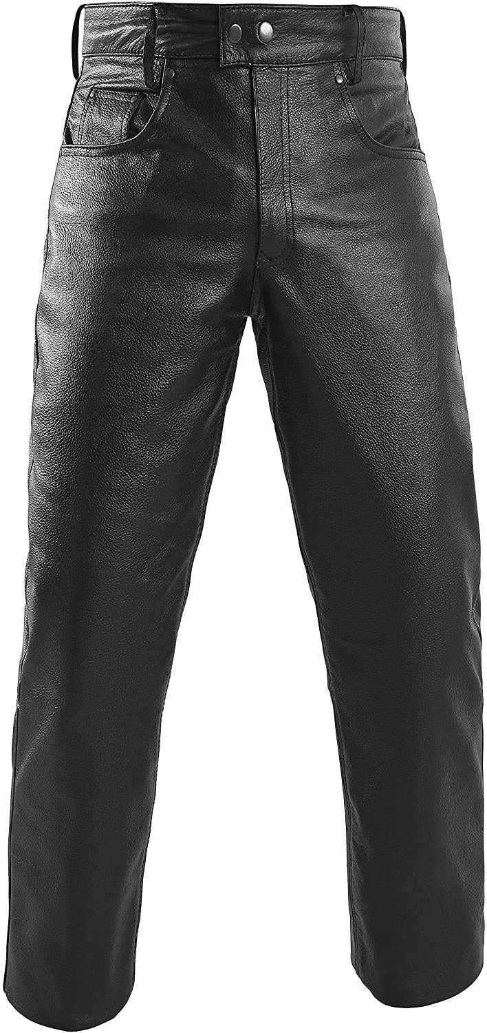 HWK Leather Motorcycle Pants For Men & Women Bikers Rider Moto Racing Riding Pants