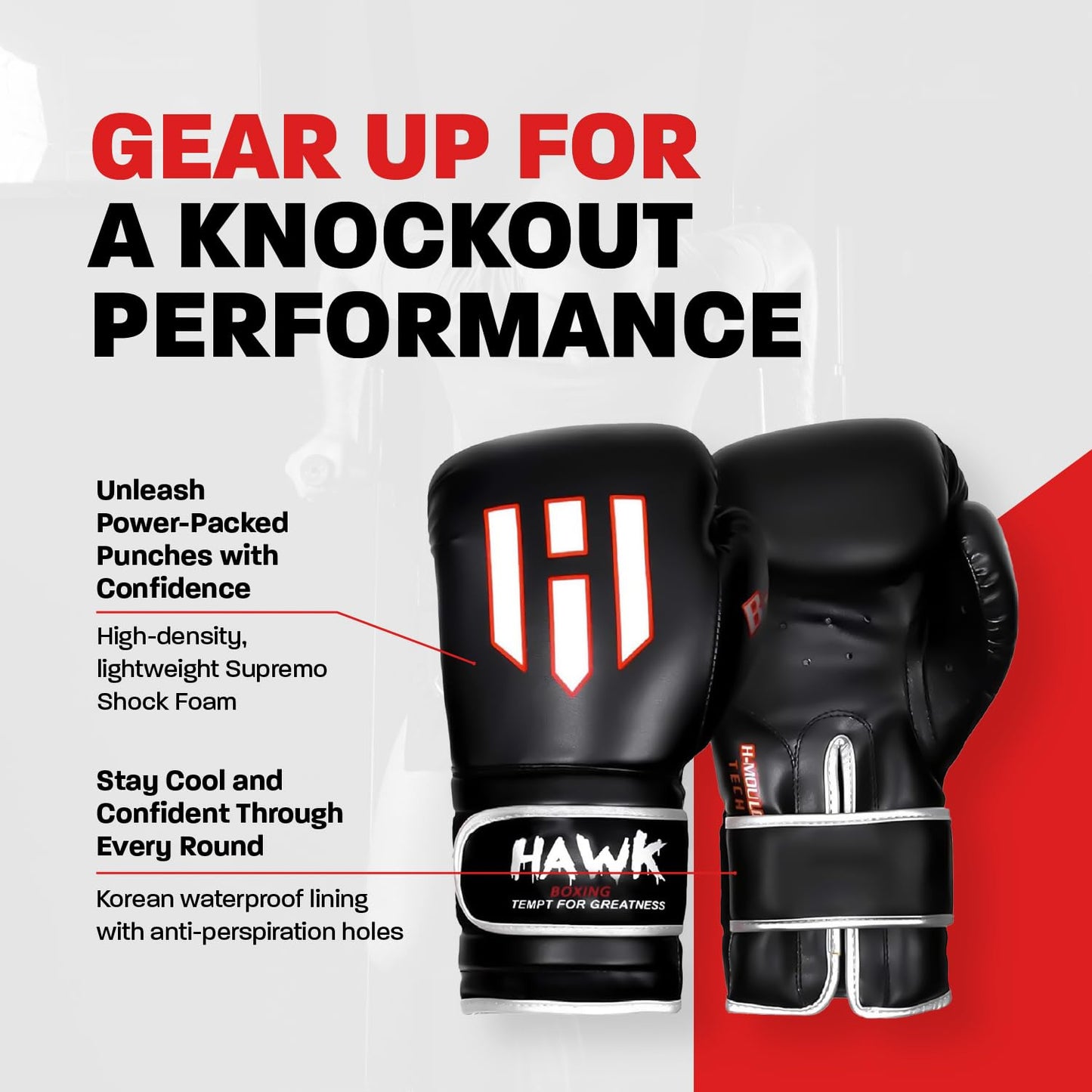 Hawk Sports Boxing Gloves for Men and Women, Comfy Boxing Training Gloves with Foam Padding for Throwing Power Punches with Confidence, Heavy Bag Boxing Gloves for Training and Sparring