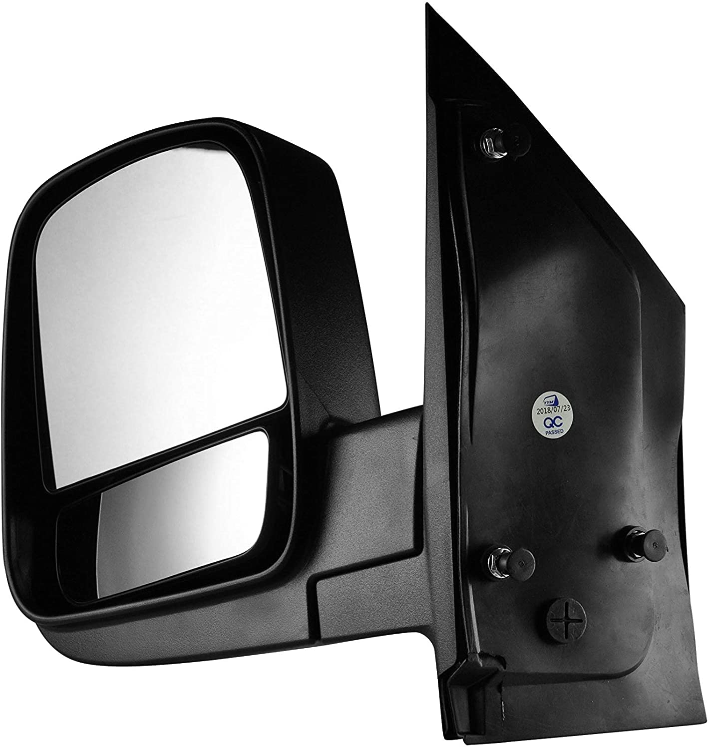 Side Textured Side View Mirror for 08-14 Chevy Express & GMC Savana 1500, 08-17 Chevy Express 2500 3500, GMC Savana 2500 3500 - with Blind Spot Corner Glass