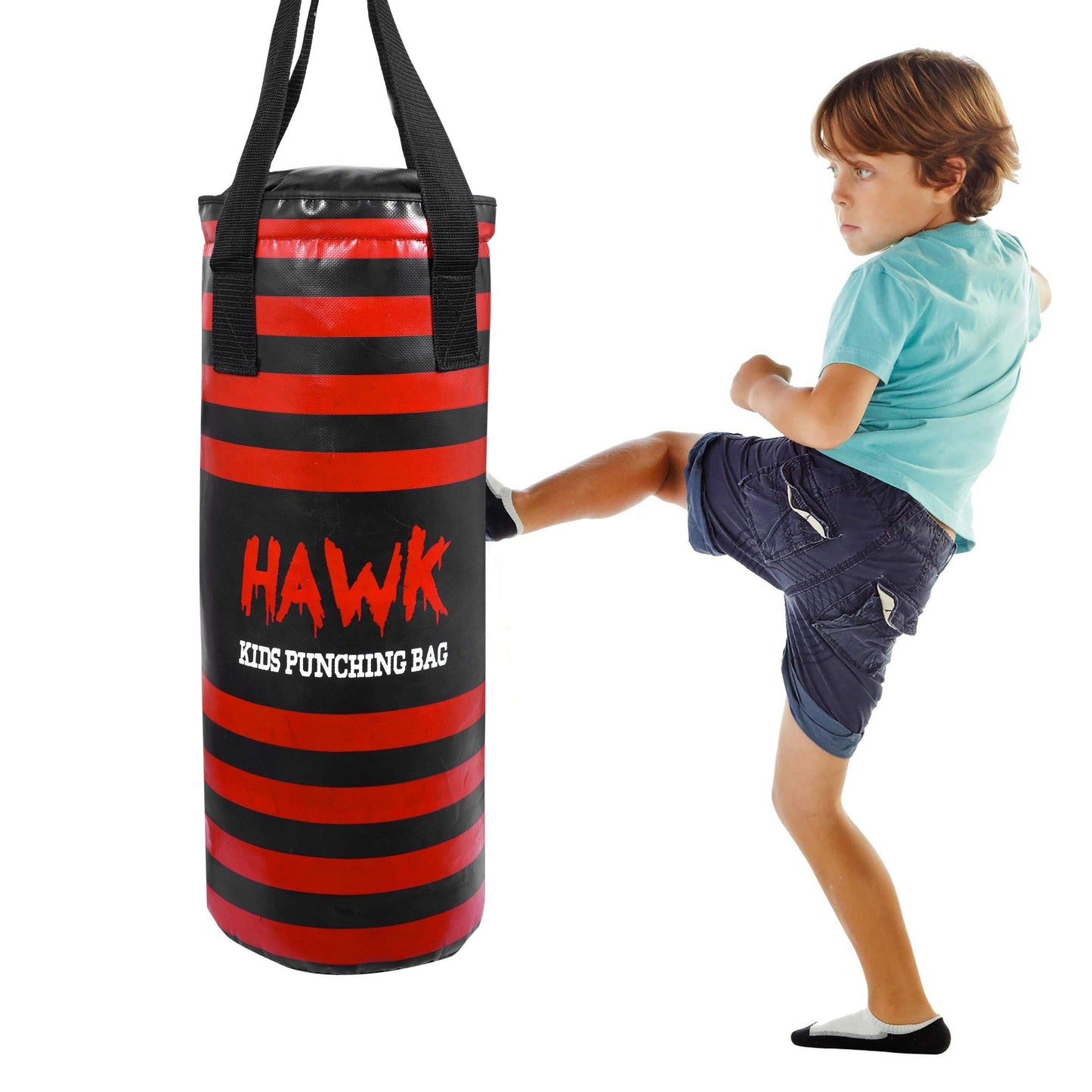 Kids Punching Bag for Kids Boxing Gloves MMA Training Fitness Workout Kickboxing Grappling Karate Heavy Target Bag UNFILLED