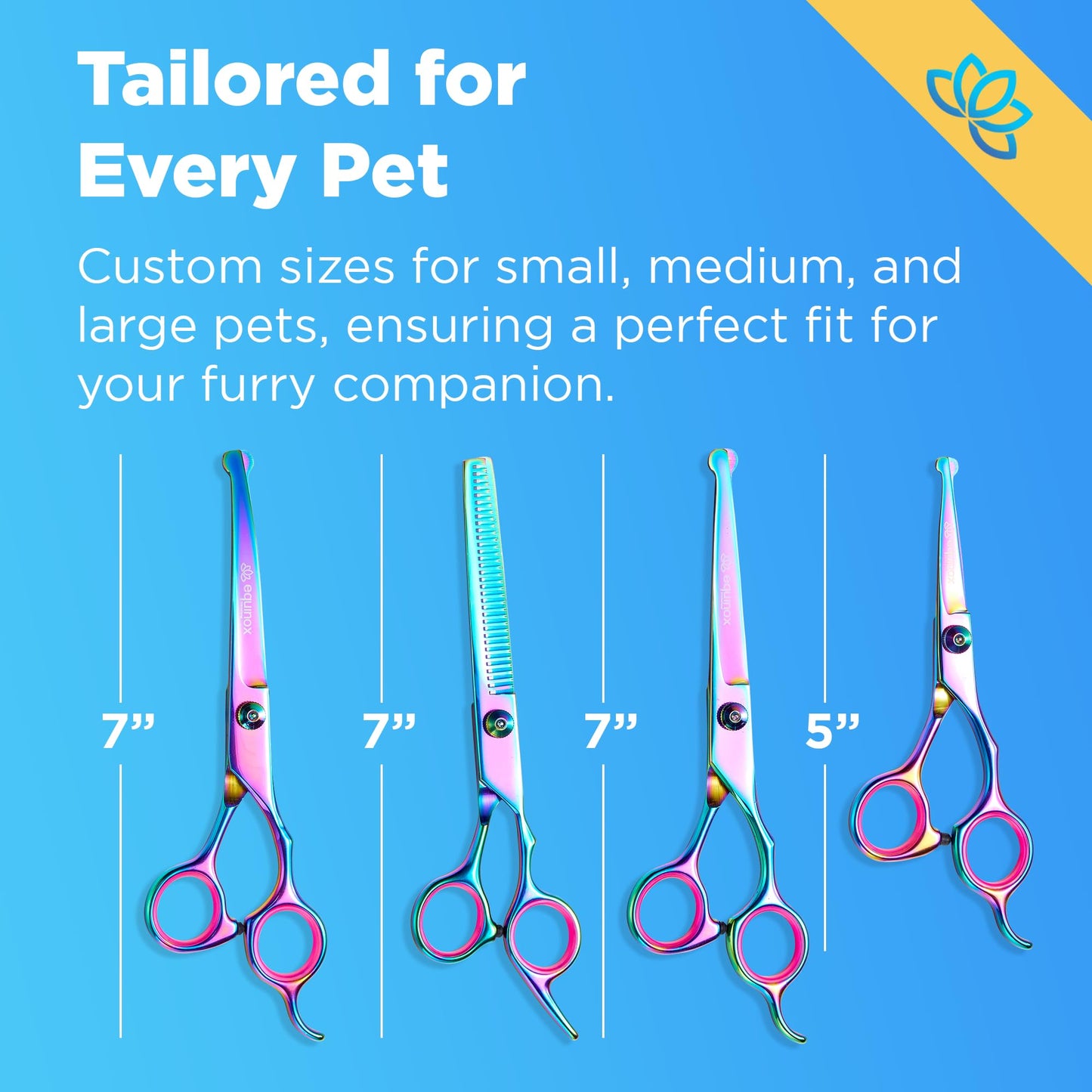 Equinox Dog Grooming Scissors Kit