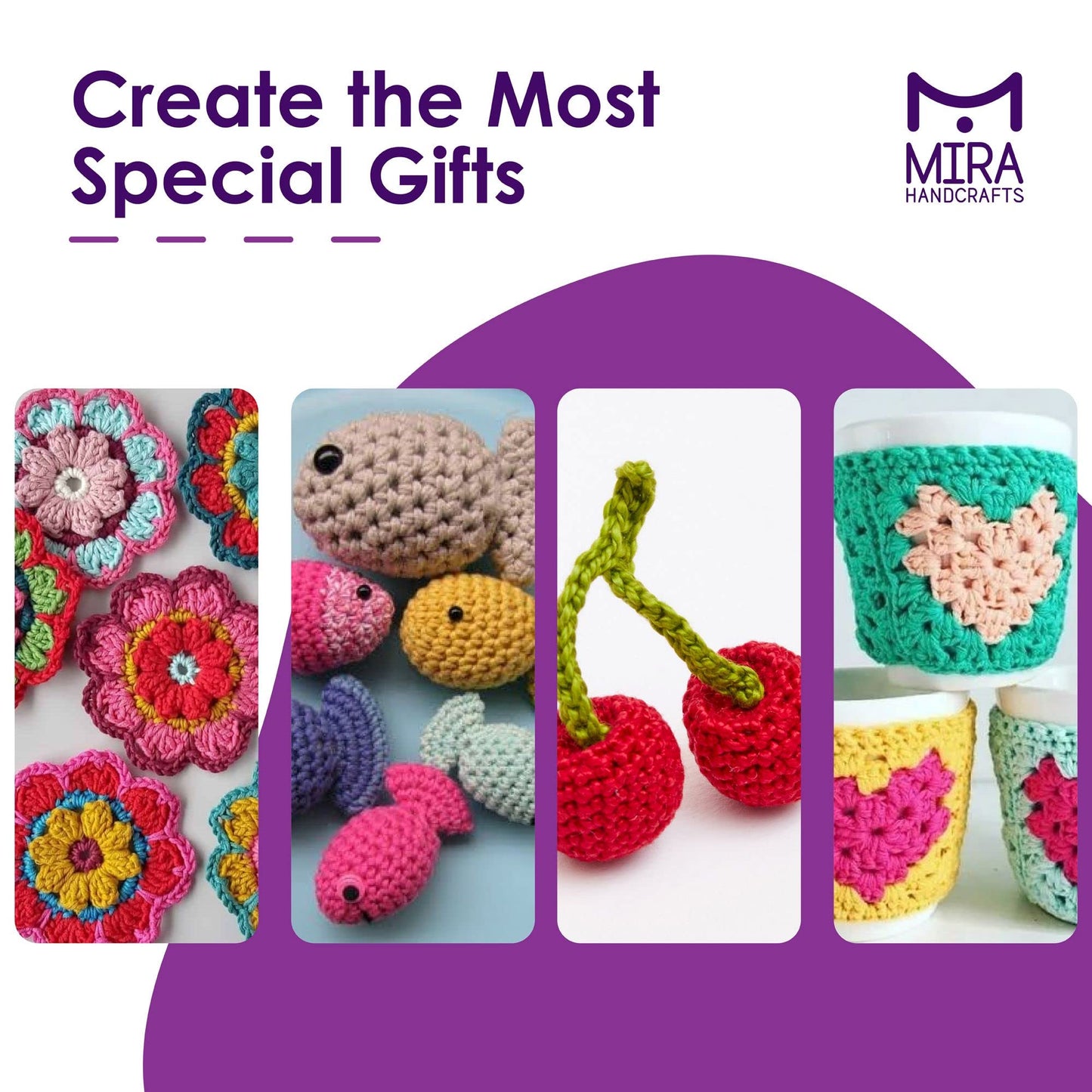 Mira HandCrafts Premium Crochet Yarn Kit