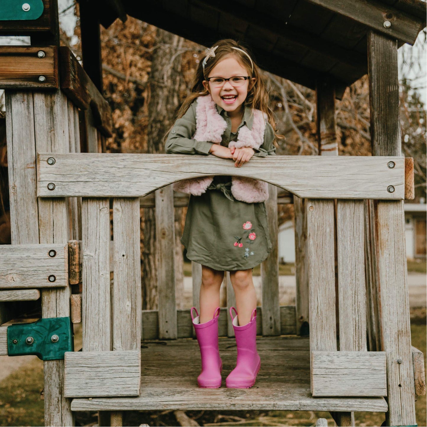 Lone Cone Elementary Collection - Premium Natural Rubber Rain Boots with Matte Finish for Toddlers and Kids, Bubblegum Pink, Little Kid 3