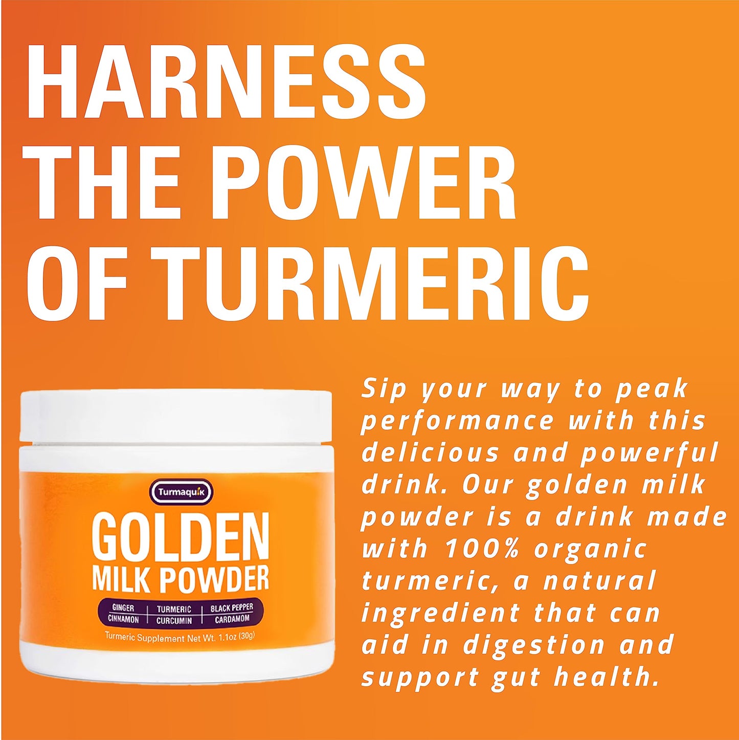 Turmaquik Organic Golden Milk Turmeric Powder