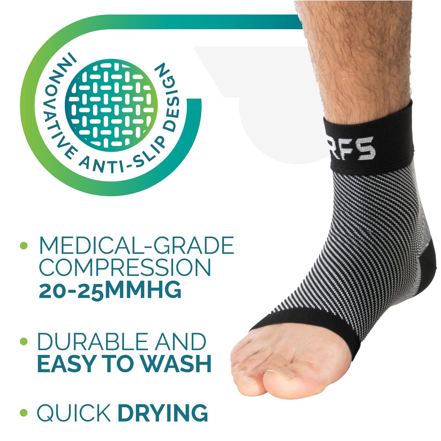 Toeless Ankle Compression Sleeve