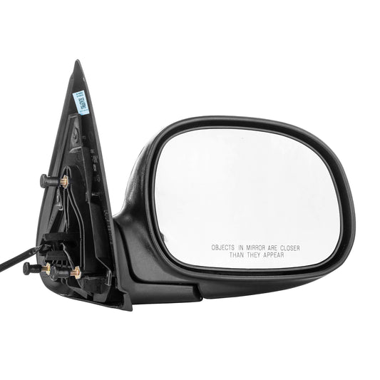 Dependable Direct Right Passenger Side Mirror for 1997-2003 Ford F-150 and 2004 Ford F-150 Heritage - Power Operated Unpainted Non-Heated Folding Door Mirror - FO1321134