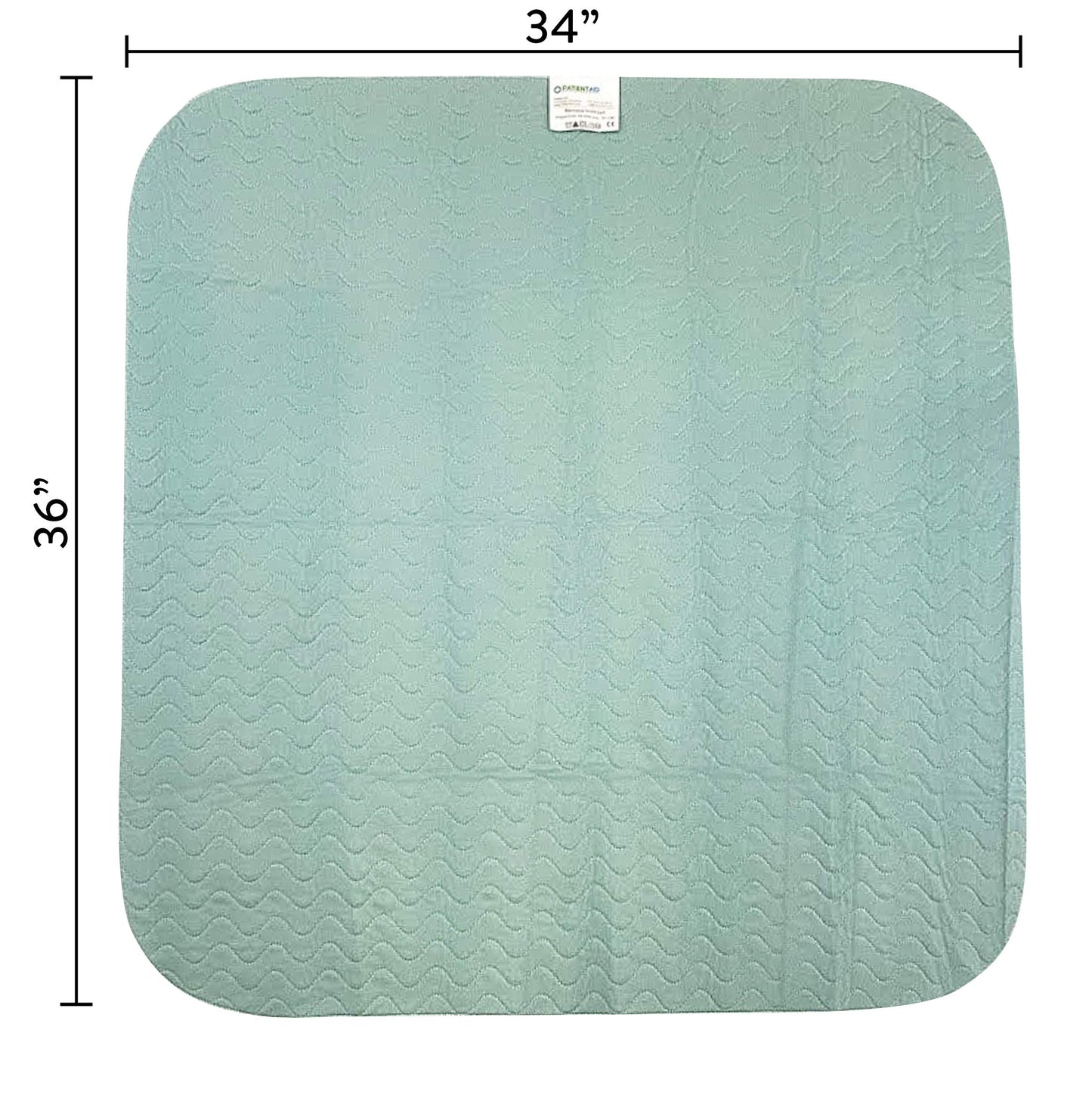 Patient Aid 34" x 36" Bed Pad (2 Pack) - Incontinence Mattress Bedding Protector Liner Underpad - Reusable, Washable, Waterproof - Adult & Children - Home Care & Hospital Use - Premium Quality