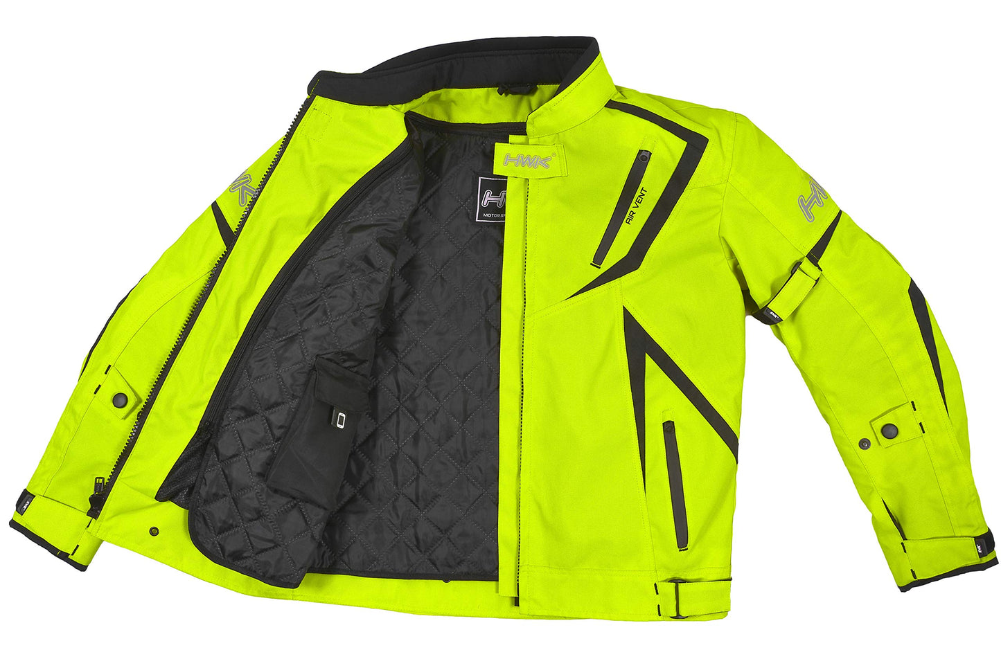 HWK Motorcycle Jacket Riding Mens Textile Motocross Dualsport Racing Hi-Vis Biker CE Armored Water Resistant Jackets Spartan