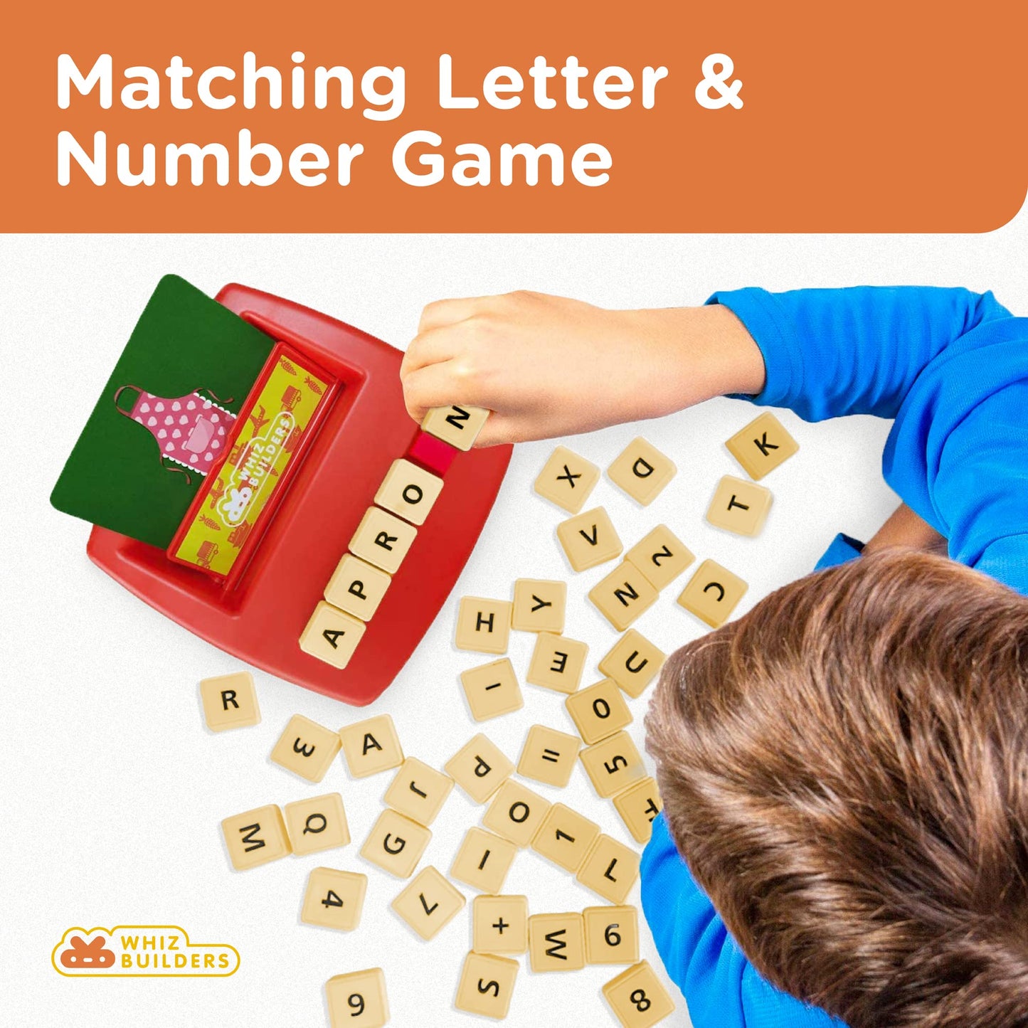 WhizBuilders Matching Letter Game & Numbers Board Game with 90 Flash Cards : Sight Words & Math Formula Memory STEM Toys for Toddlers , ABC Learning & Spelling Game for kids Age 3-8 Year Old