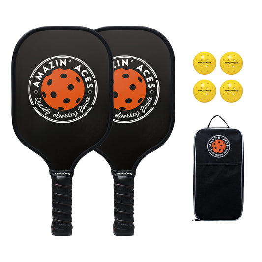 Amazin' Aces Classic Graphite Pickleball Paddles (Set of 2)