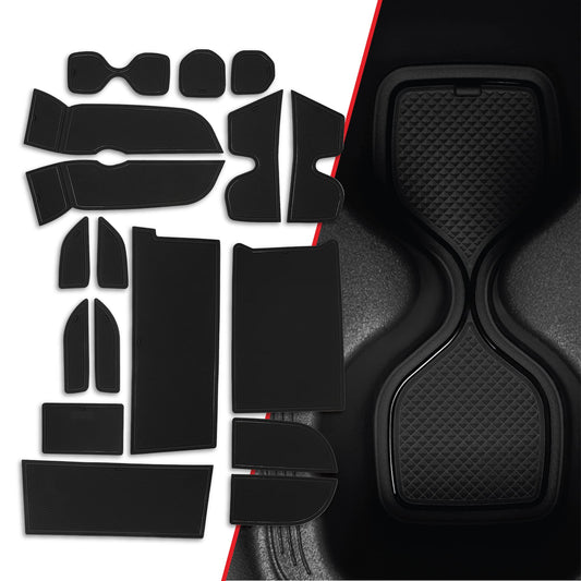 CupHolderHero for 2019-2023 Acura RDX Accessories - Interior Cup Holder Inserts, Center Console Liner Mats, Door Pocket 18-pc Set