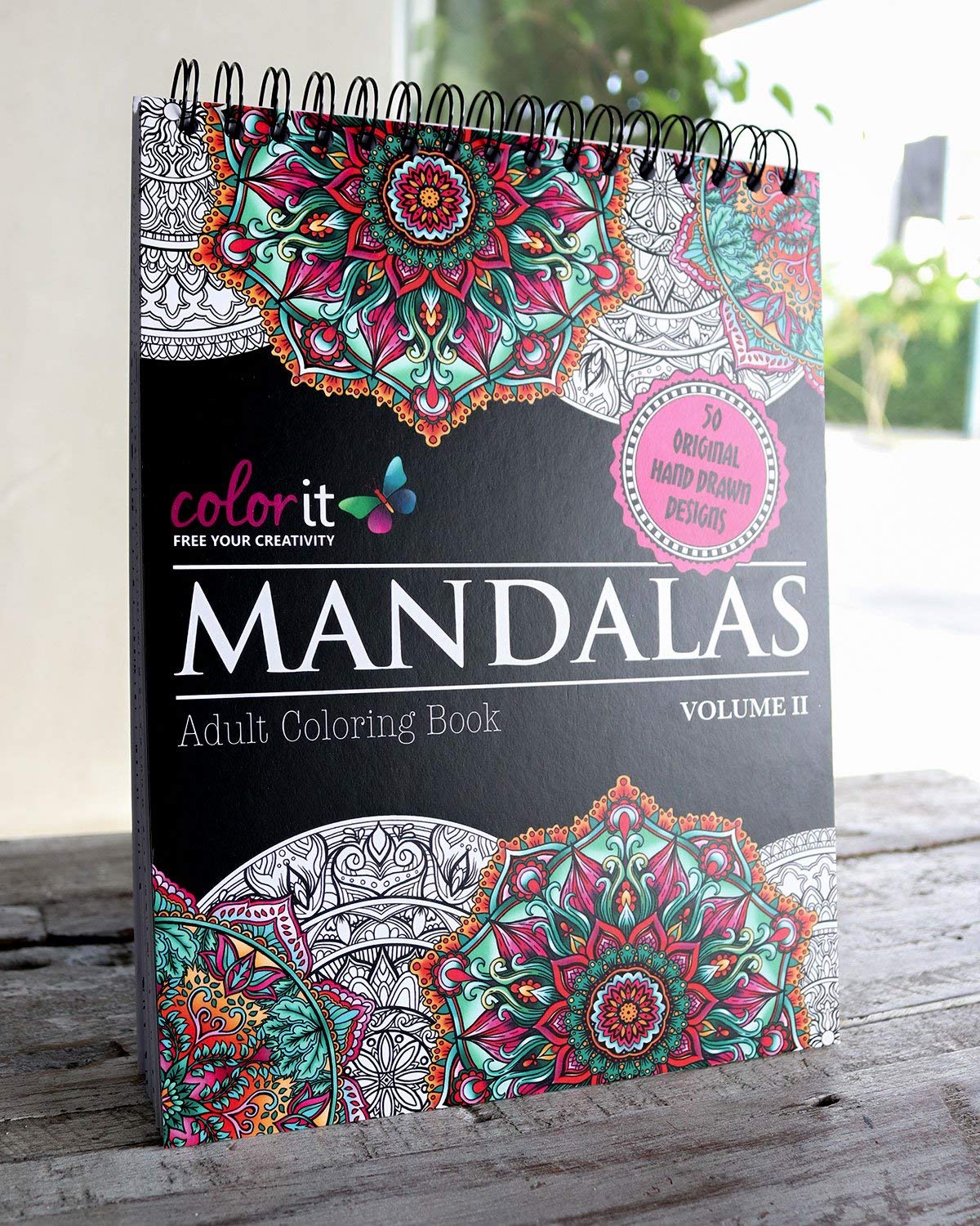 Mandalas II Adult Coloring Book - 50 Original Hand Drawn Designs