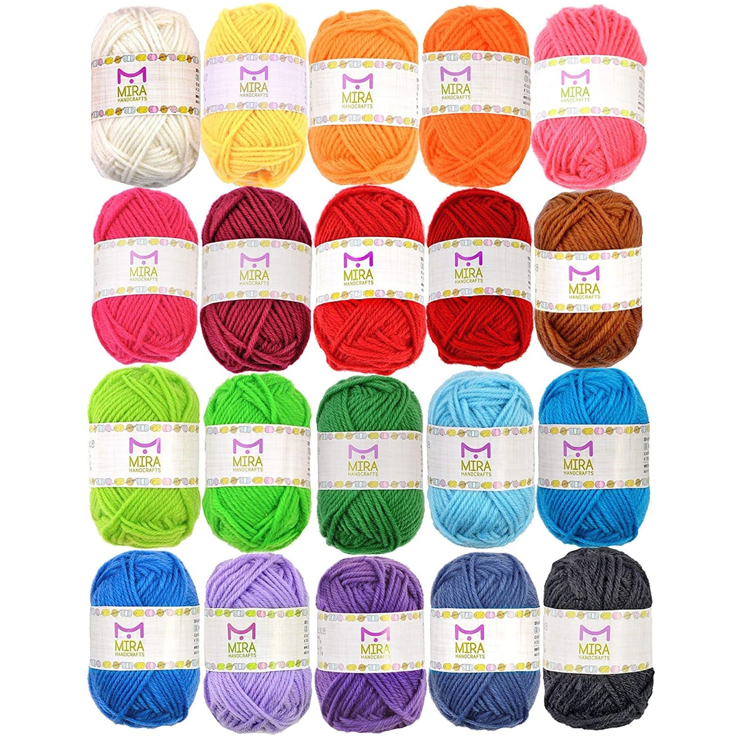 Mira HandCrafts Premium Crochet Yarn Kit