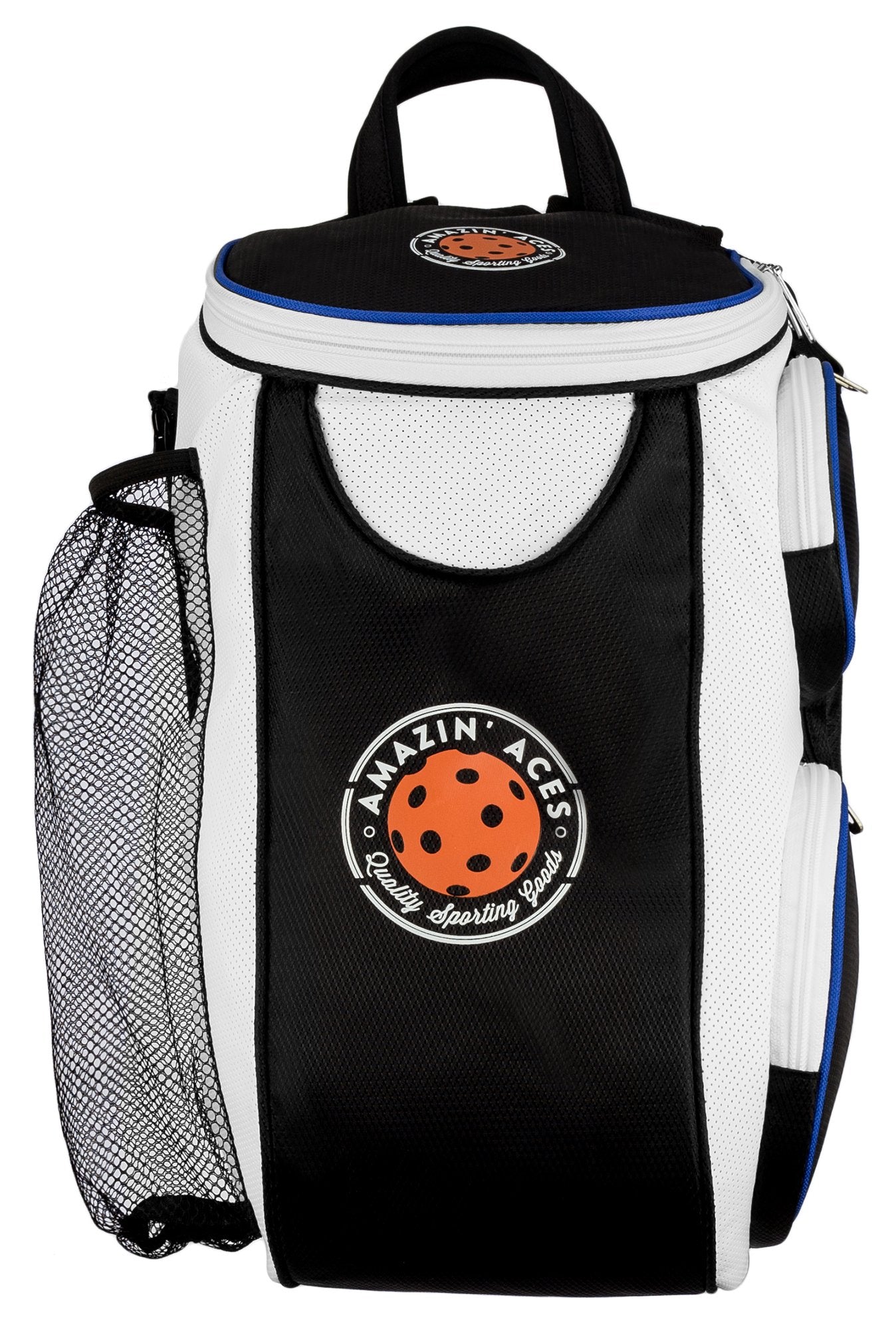 Amazin' Aces Premium Pickleball Backpack | Bag Features Pickleball Holder/Sleeve | Pack Fits Multiple Paddles | Convenient Pockets for Phone, Keys, & Wallet | Padded Back & Straps for Added Comfort