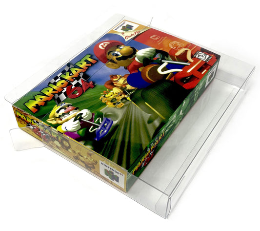 EcoTEK Protectors Clear Protector Case Compatible with SNES & Nintendo 64 Games Storage Box Video Game Display - Scratch Resistant - Dust Resistant