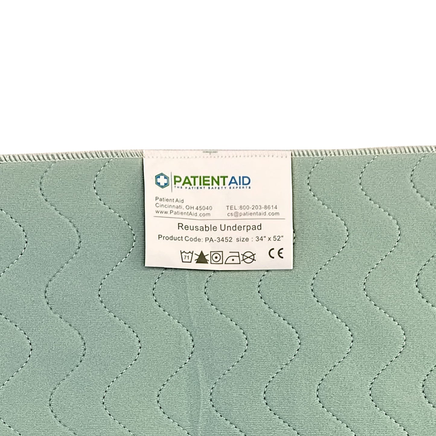 Patient Aid 34" x 52" (2 Pack) Bed Pad | Incontinence Mattress Bedding Protector Liner Underpad | Reusable & Washable | Hospital Quality