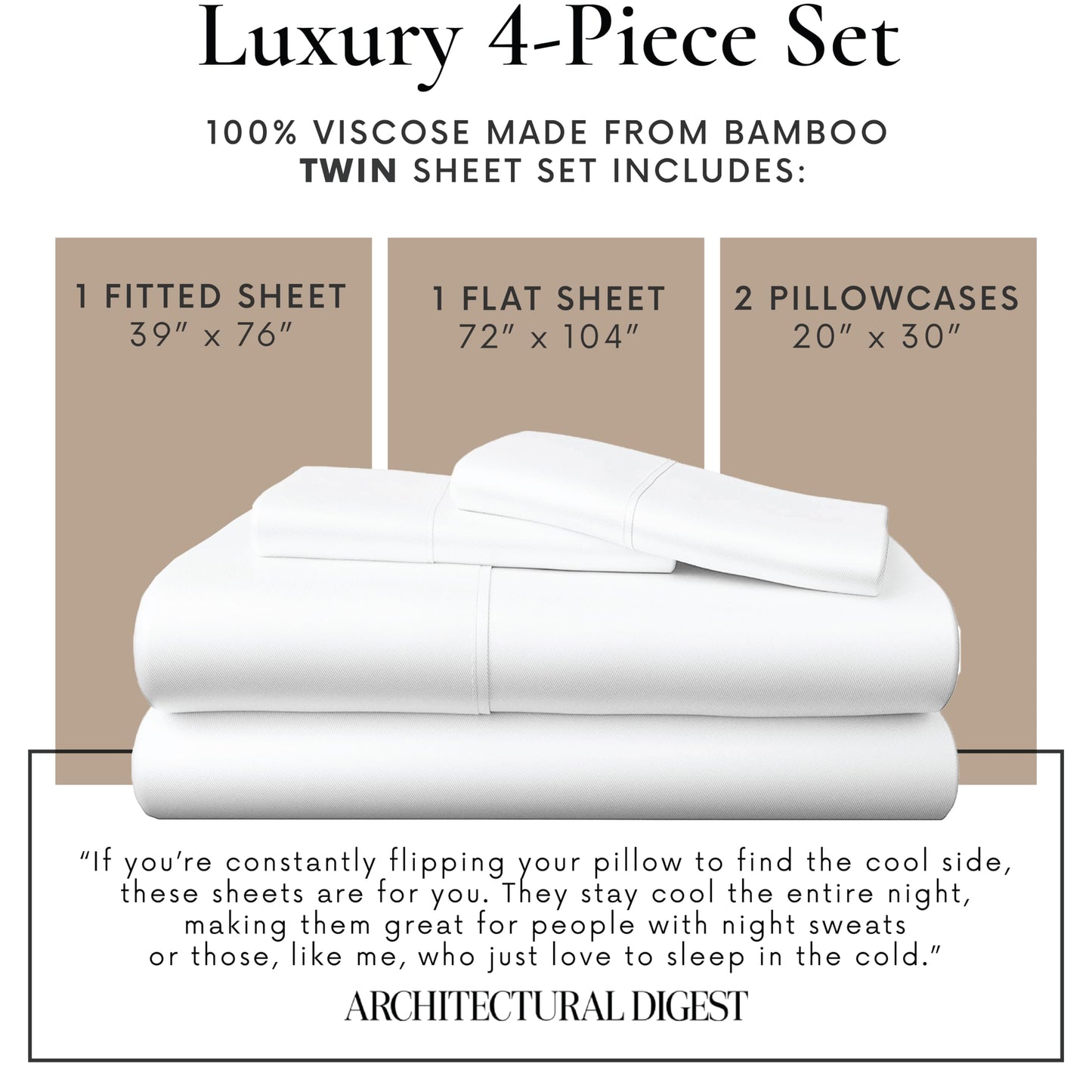 Bamboo Bay 4 Piece & 6 Piece Sheet Set