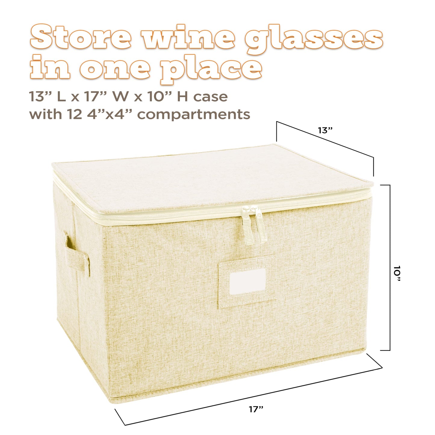 storageLAB China Storage Containers, Containers for Organizing, Hard Shell Case, Felt Plate Dividers, Moving Supplies, Storage Box, Wine, Dishes, Glasses Storage, Charger Plates Storage Containers